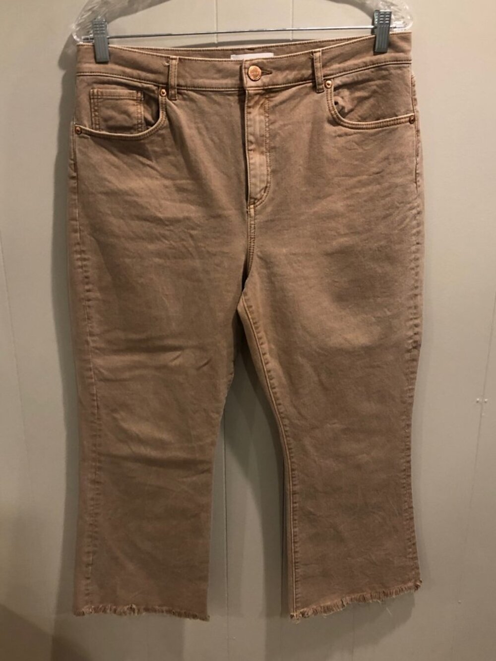 Loft High Waist Flare Crop Jeans, Size 12P (31P)